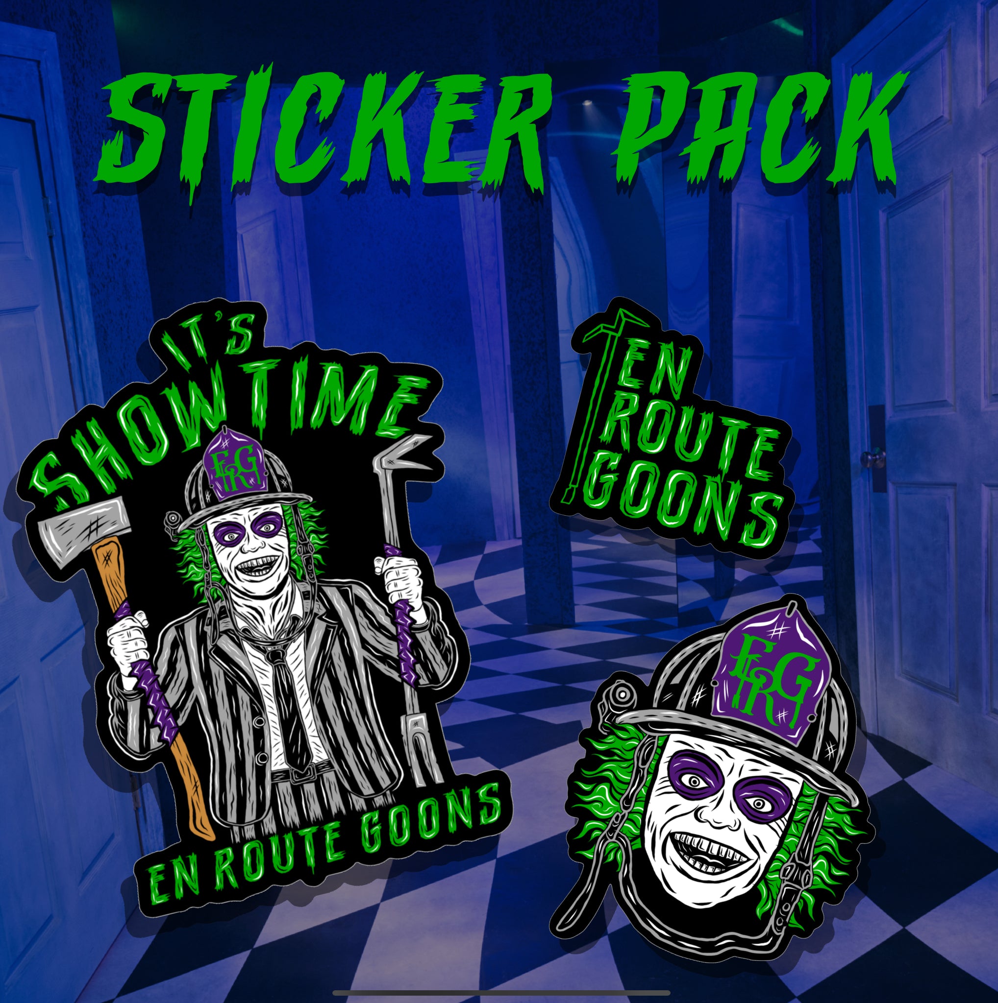 BeetleJuice Sticker 3 Pack