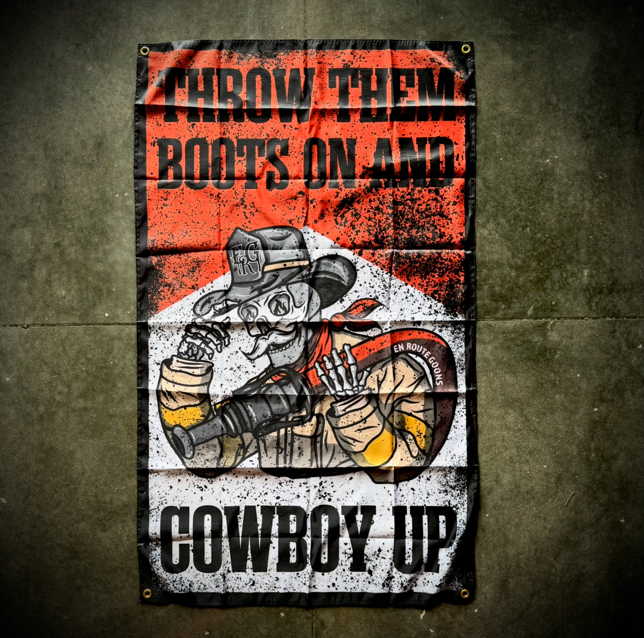 Flag 3x5 Cowboy Up Smooth Bore