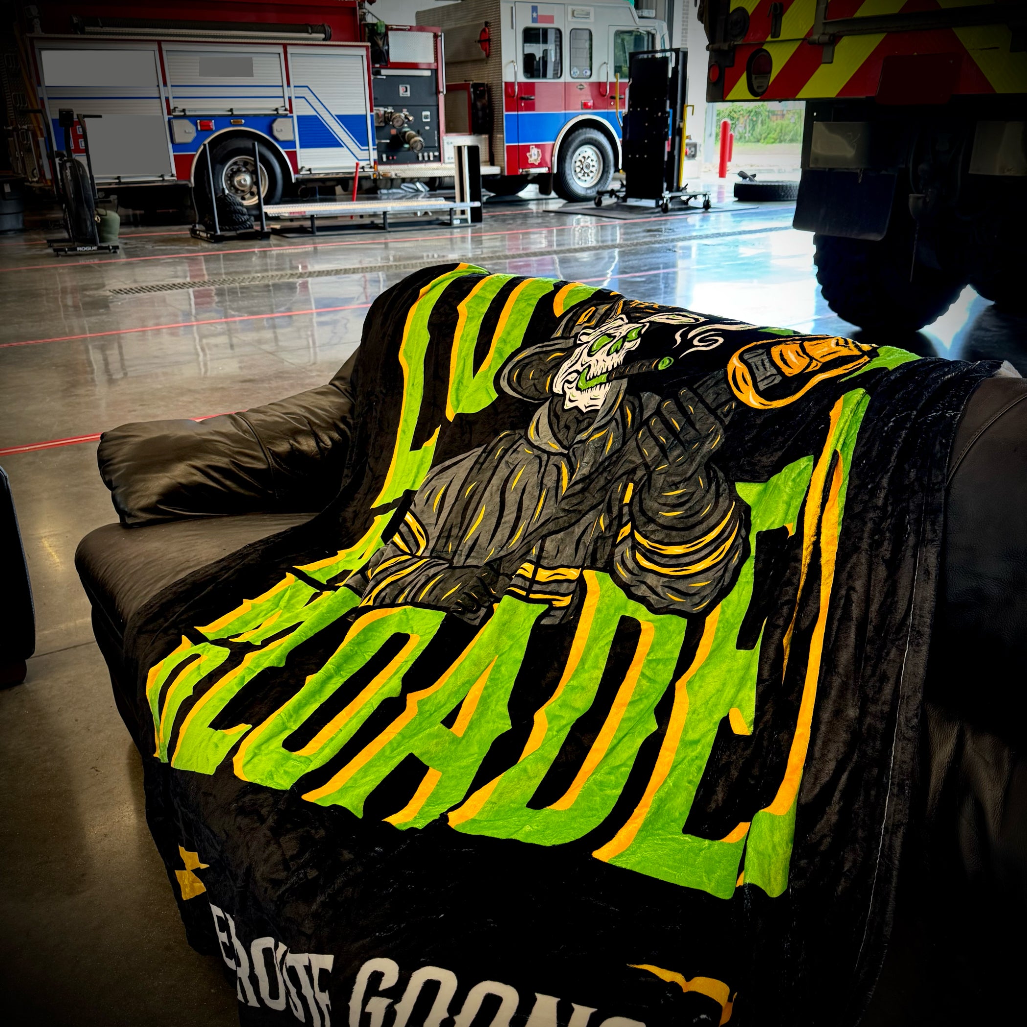 Lucked and Loaded Blanket 60x80”