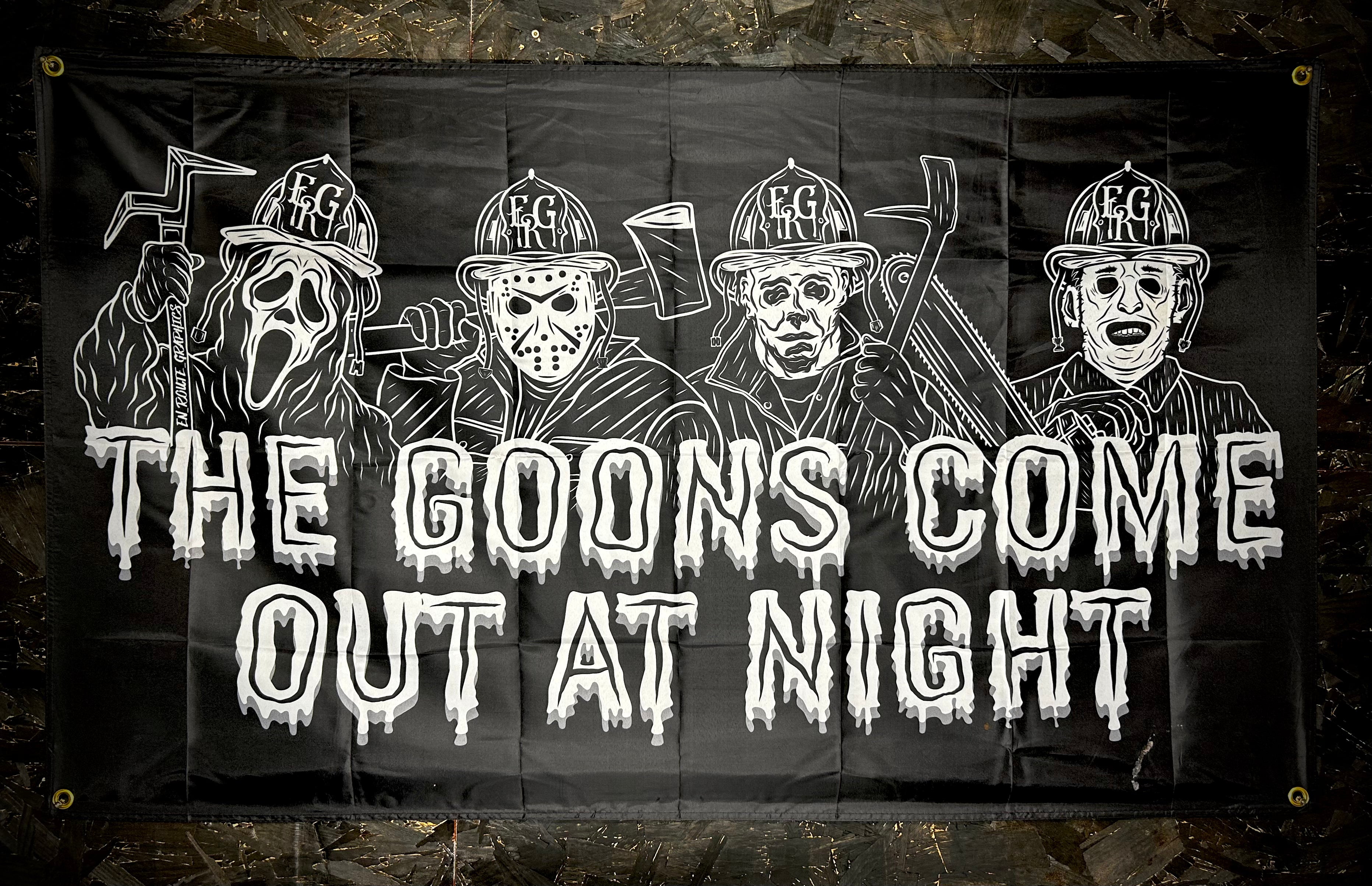 The Goons Come Out at Night Flag 3x5